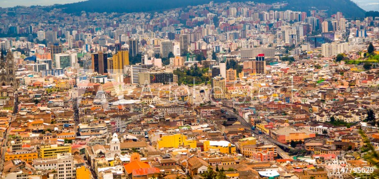 Image de View of the historic center of Quito Ecuador